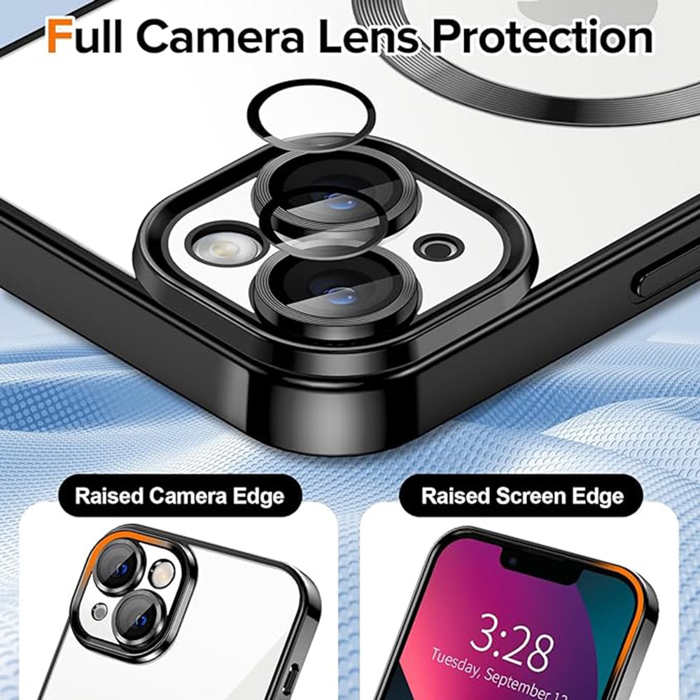 Techsuit Luxury Crystal MagSafe - θήκη για Apple iPhone 13 - Μαύρο - Image 4