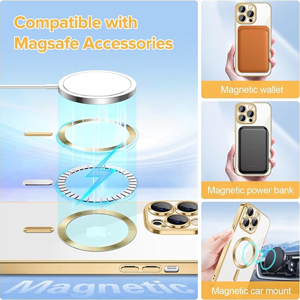 Techsuit Luxury Crystal - θήκη για Apple iPhone 12 Pro - Διάφανο - Image 5