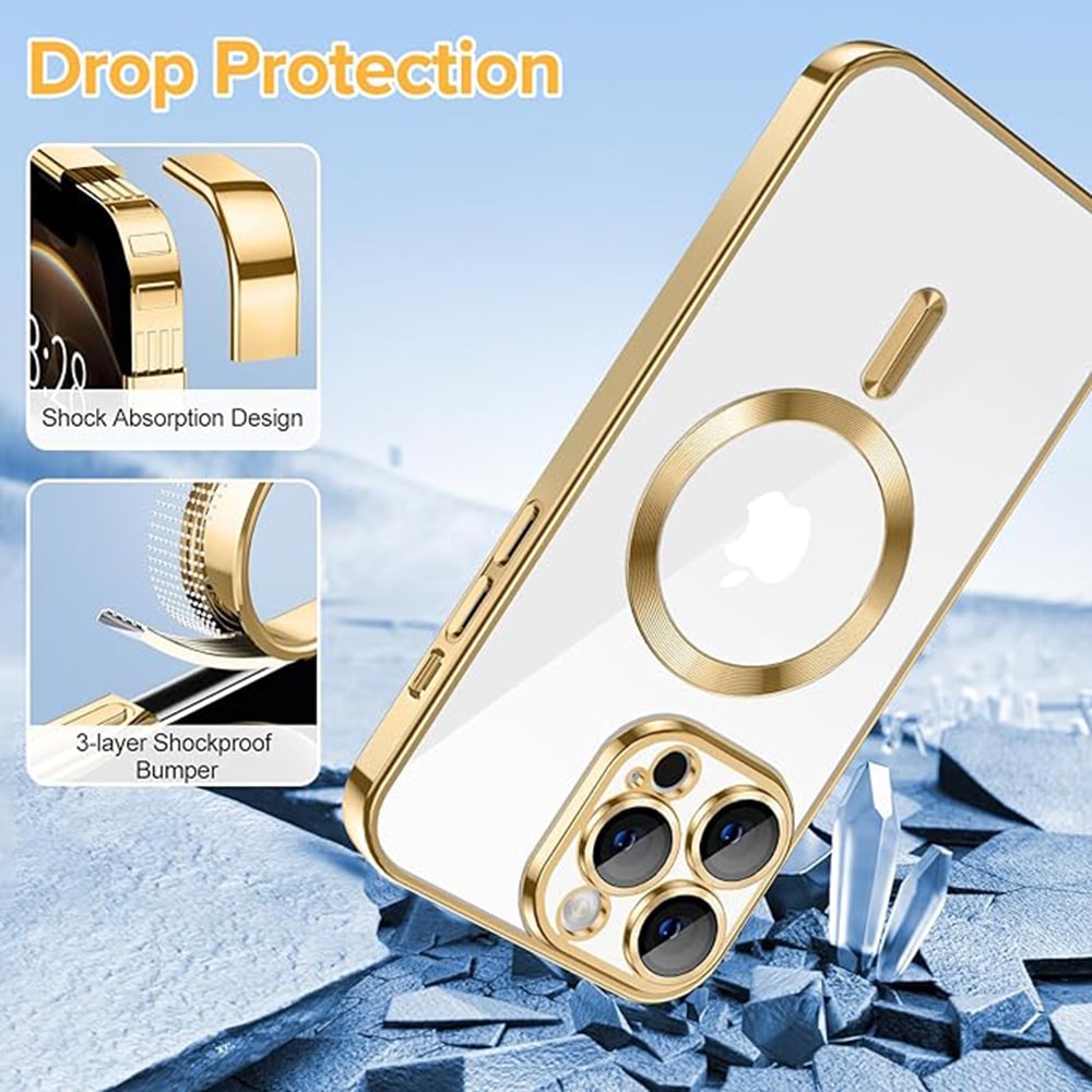 Techsuit Luxury Crystal - θήκη για Apple iPhone 12 Pro - Διάφανο - Image 3