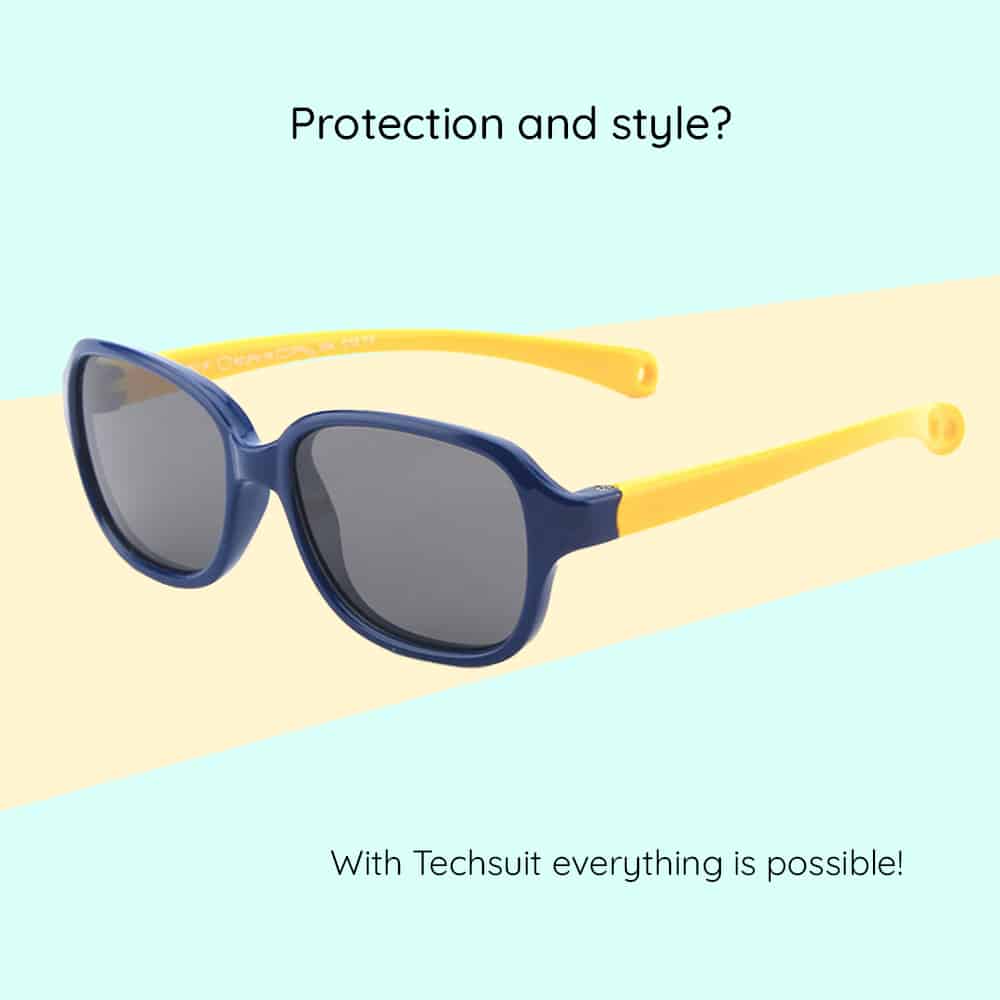 Techsuit - Polarized Γυαλιά Ηλίου (8192-C3) - για Βρέφη - Ροζ / Πράσινο One Size - Image 4