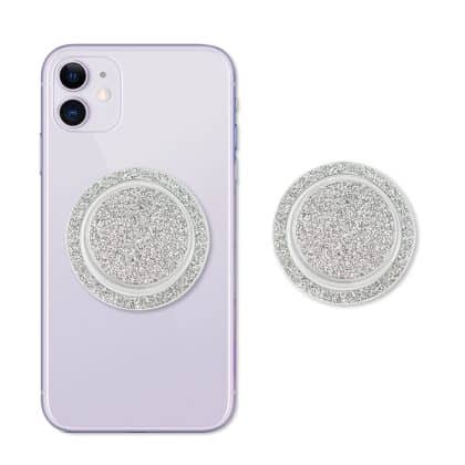 Techsuit - MagSafe Phone Ring (MPR1) - Round Shape, Polycarbonate - Silver
