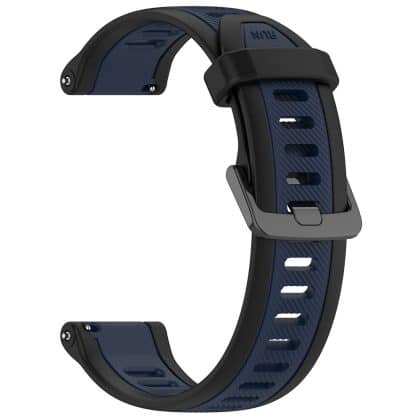Techsuit - Watchband 20mm (W053) - Samsung Galaxy Watch 4/5/Active 2, Huawei Watch GT 3 (42mm)/GT 3 Pro (43mm) - Dark Blue