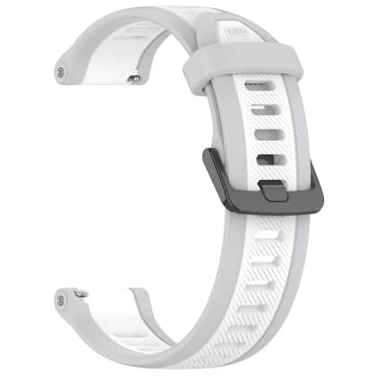 Techsuit - Watchband 20mm (W053) - Samsung Galaxy Watch 4/5/Active 2, Huawei Watch GT 3 (42mm)/GT 3 Pro (43mm) - White