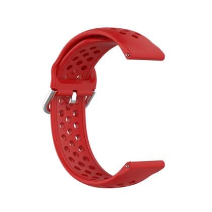 Techsuit - Watchband 20mm (W004) - Samsung Galaxy Watch 4/5/Active 2, Huawei Watch GT 3 (42mm)/GT 3 Pro (43mm) - Red