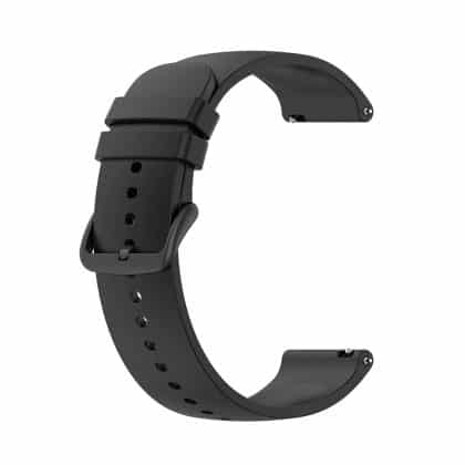 Techsuit - Watchband 20mm (W001) - Samsung Galaxy Watch 4/5/Active 2, Huawei Watch GT 3 (42mm)/GT 3 Pro (43mm) - Black