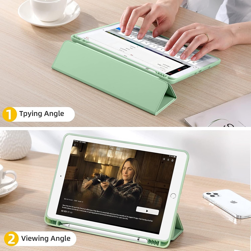 Techsuit - Flex Trifold (με θήκη για stylus) - iPad 10.2 (2019 / 2020 / 2021) - Πράσινο - Image 3
