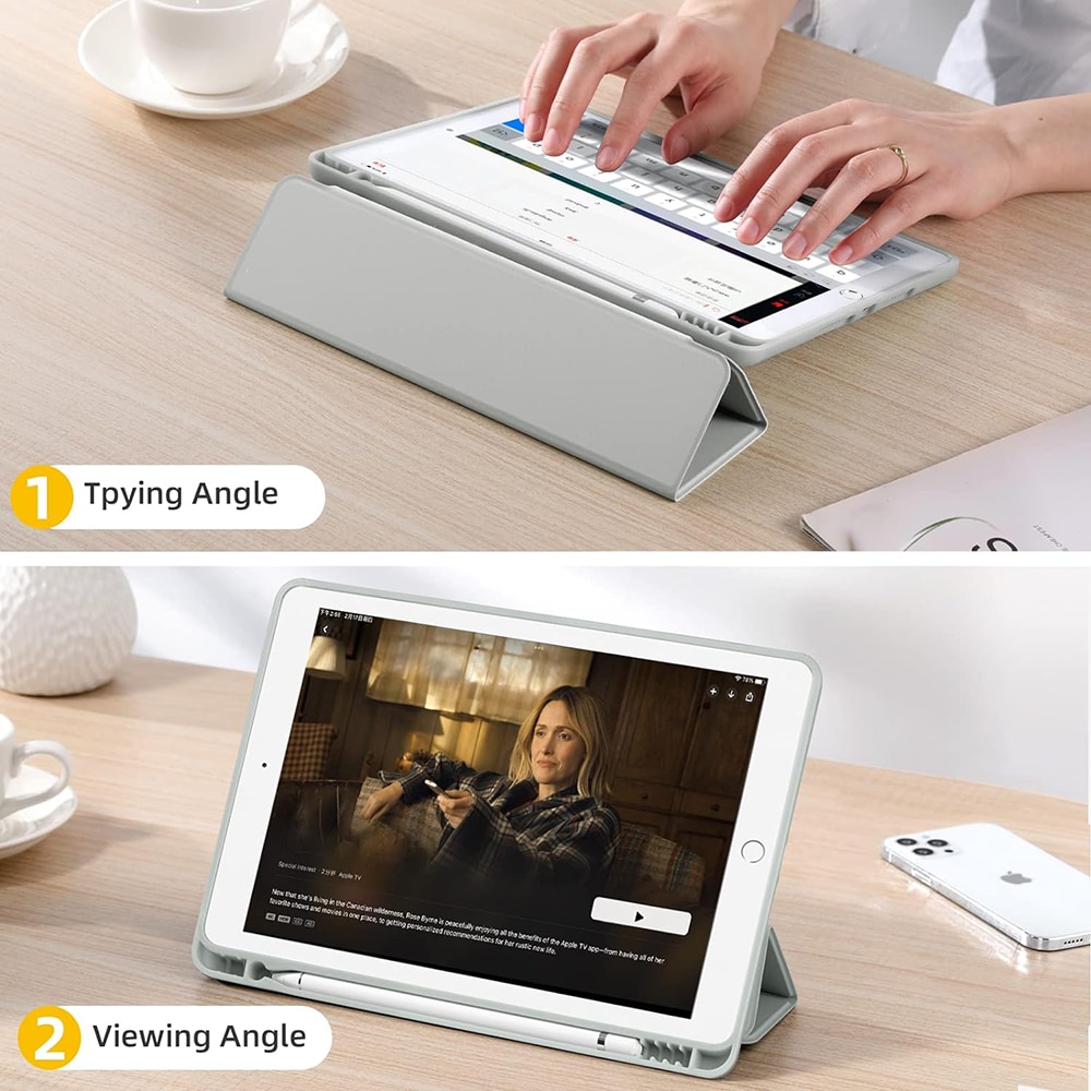 Techsuit - Flex Trifold (με θήκη για stylus) - iPad 10.2 (2019 / 2020 / 2021) - Ροζ - Image 3