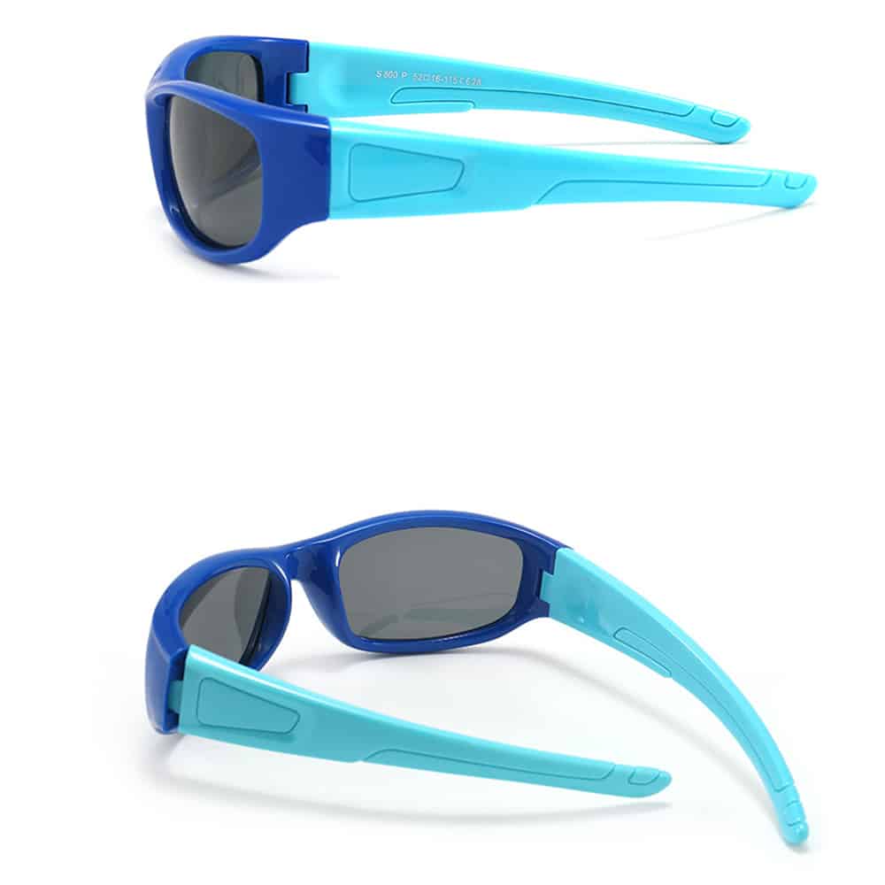 Techsuit - Polarized Γυαλιά Ηλίου (800-C28) - Τύπος Αθλητισμού, Ευλύγιστα, για Παιδιά για Παιδιά απο 3-12 Ετών - Σκούρο Μπλε / Ουρανί One Size - Image 2