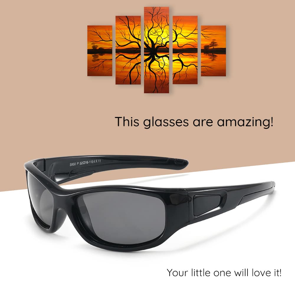 Techsuit - Polarized Γυαλιά Ηλίου (800-C42) - Τύπος Αθλητισμού, Ευλύγιστα, για Παιδιά απο 3-12 Ετών - Ροζ / Μωβ One Size - Image 5