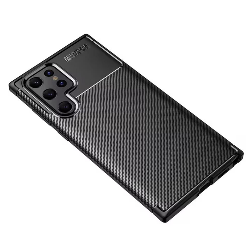 Techsuit CarbonFiber - θήκη για Samsung Galaxy S22 Ultra 5G - Μαύρο - Image 2