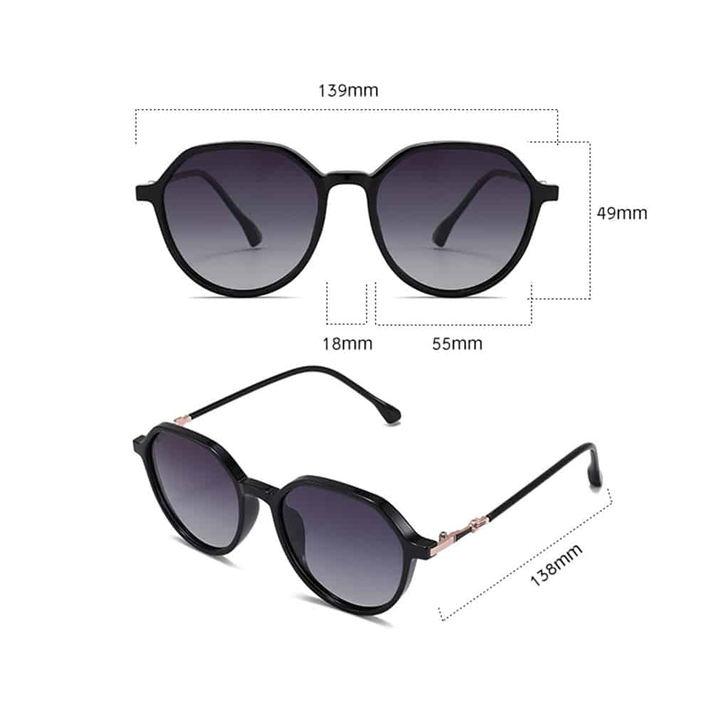 Techsuit - Polarized Γυαλιά Ηλίου PC (2203) - Προστασία UV - Καφέ / Διαβαθμισμένο Καφέ One Size - Image 7