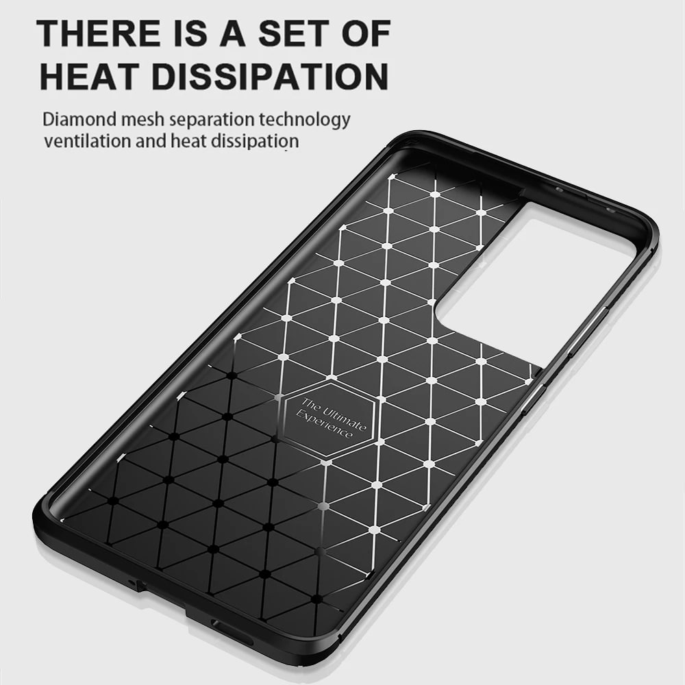 Techsuit CarbonFiber - θήκη για Samsung Galaxy S21 Ultra 5G - Μαύρο - Image 3