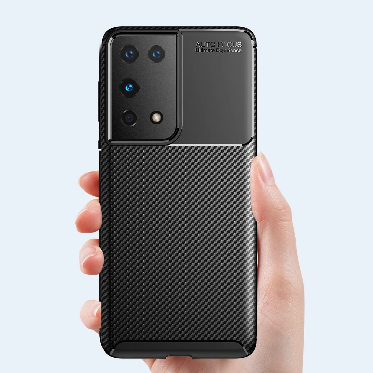 Techsuit CarbonFiber - θήκη για Samsung Galaxy S21 Ultra 5G - Μαύρο - Image 5