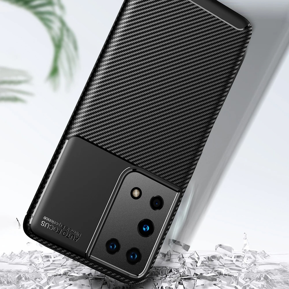 Techsuit CarbonFiber - θήκη για Samsung Galaxy S21 Ultra 5G - Μαύρο - Image 6