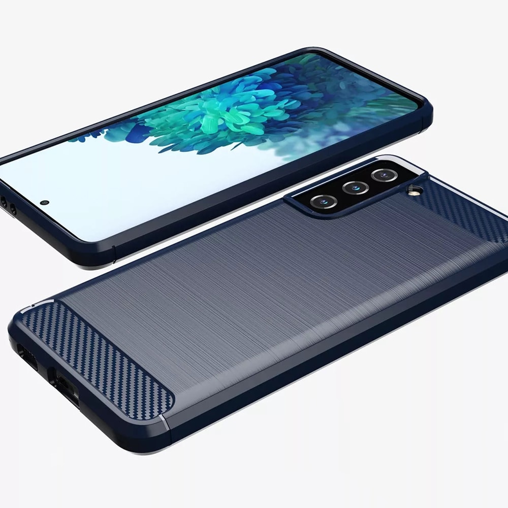 Techsuit Carbon Silicone - θήκη για Samsung Galaxy S20 FE - Μπλε - Image 2