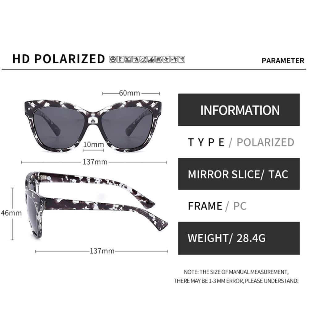 Techsuit - Polarized Γυαλιά Ηλίου PC (OD8155-C3) - Προστασία UV - Καφέ / Μαύρο One Size - Image 6
