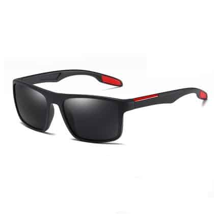 Techsuit - Polarized Γυαλιά Ηλίου TR90 (MM101) - Προστασία UV - Ματ Μαύρο / Κόκκινο One Size