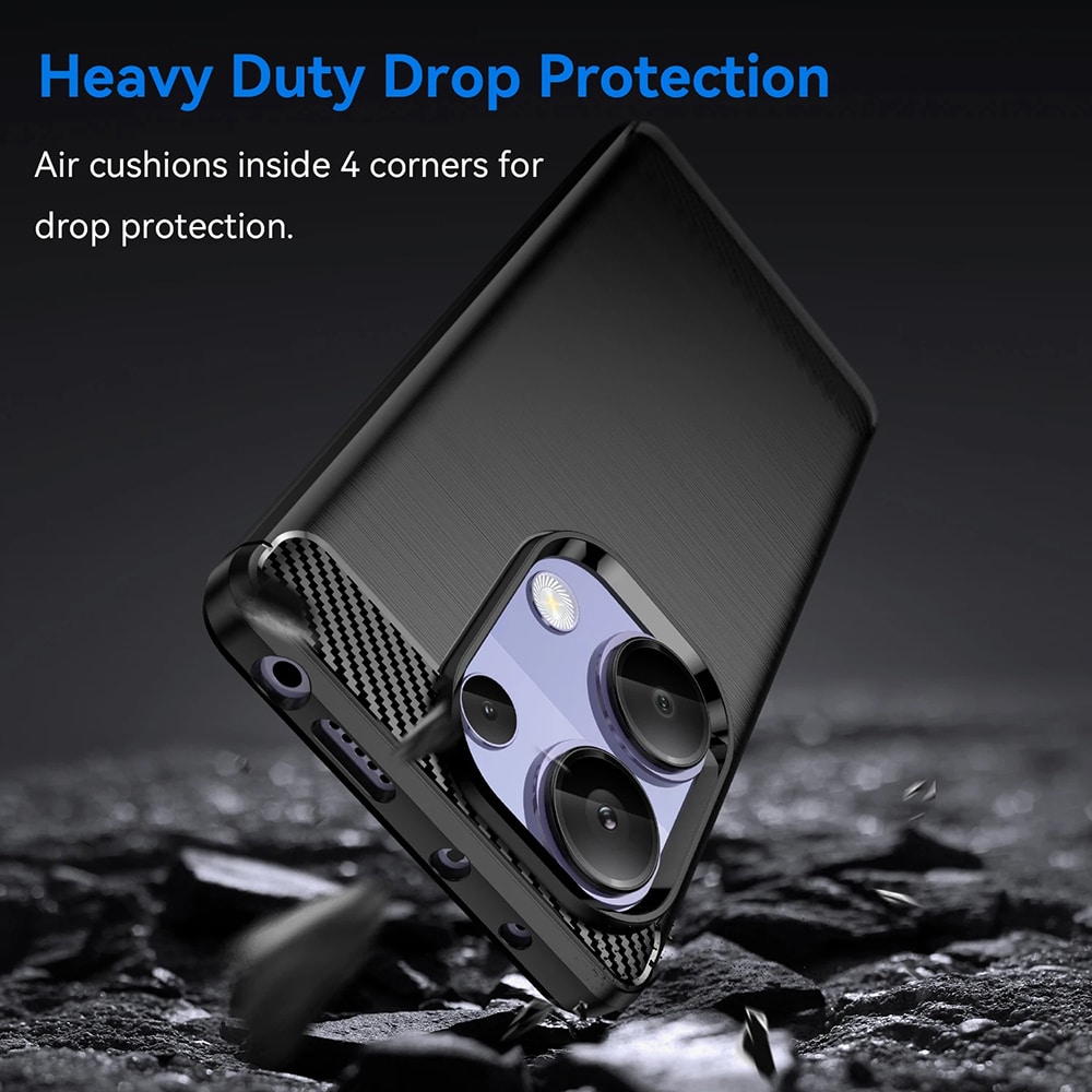 Techsuit Carbon Silicone - θήκη για Xiaomi Redmi Note 13 Pro / Poco M6 - Μπλε - Image 4