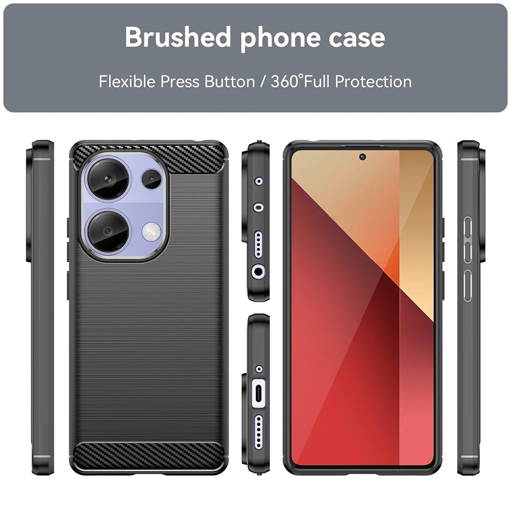 Techsuit Carbon Silicone - θήκη για Xiaomi Redmi Note 13 Pro / Poco M6 - Μπλε - Image 6