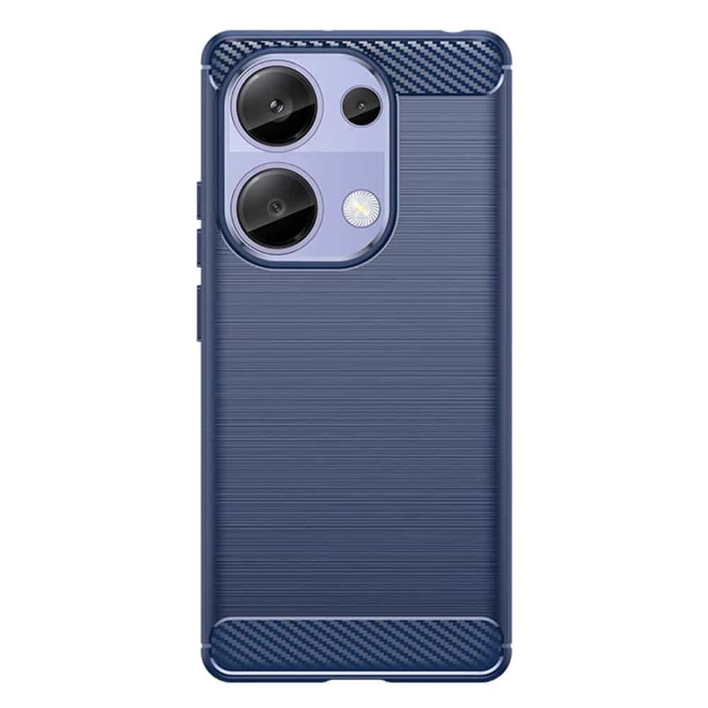 Techsuit Carbon Silicone - θήκη για Xiaomi Redmi Note 13 Pro / Poco M6 - Μπλε - Image 2