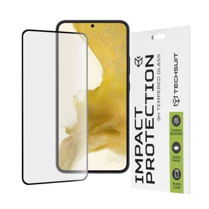 Techsuit - 111D Πλήρης Κάλυψη / Full Glue Γυαλί - Samsung Galaxy S22 Plus 5G / S23 Plus - Μαύρο