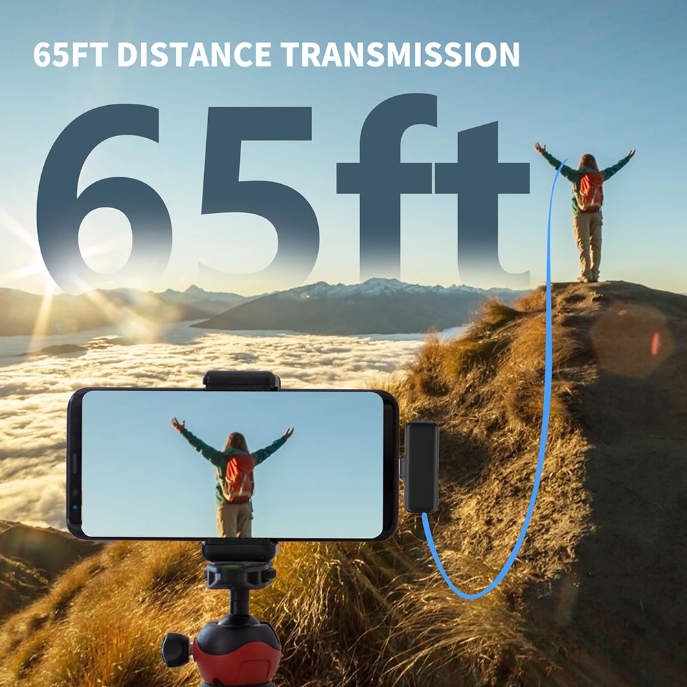 Techsuit - (2 συσκευασία) Μικρόφωνο Lavalier Wireless (LW3) - με Δέκτη, Lightning, Μείωση Θορύβου, 70mAh, Plug and Play - Μαύρο - Image 7
