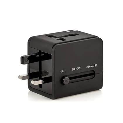 Techsuit - Προσαρμογέας Ταξιδιού (HHT148) - PD20W, QC, USB, Type-C, EU, UK, AUS, US - Μαύρο