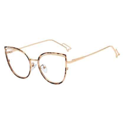 Techsuit - Γυαλιά Anti-Blue Light Reflex Metal (F95597-C13) - Πεταλούδα - Λεοπάρδαλη One Size