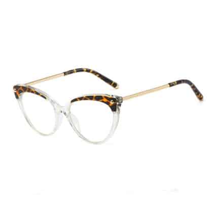 Techsuit - Γυαλιά Anti-Blue Light Reflex TR90 (F93308) - Cat Eye - Διάφανο / Λεοπάρδαλη One Size