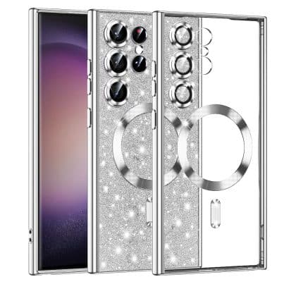 Techsuit Luxury Glitter - θήκη για Samsung Galaxy S23 Ultra - Διάφανο