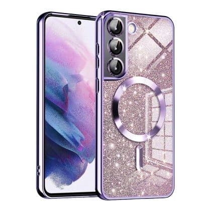 Techsuit Luxury Glitter MagSafe - θήκη για Samsung Galaxy S21 FE 5G - Μωβ