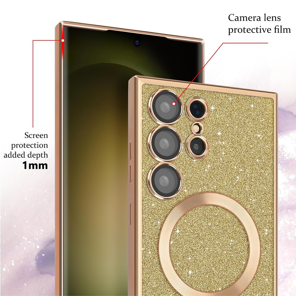 Techsuit Luxury Glitter - θήκη για Samsung Galaxy S23 Plus - Χρυσό - Image 6