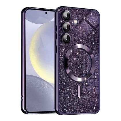Techsuit Luxury Glitter MagSafe - θήκη για Samsung Galaxy S24+ - Μωβ