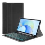 Techsuit - CozyTab Case (with Pencil Holder/RGB Wireless Magnetic Keyboard) - Honor Pad X9 / X8 Pro - Black