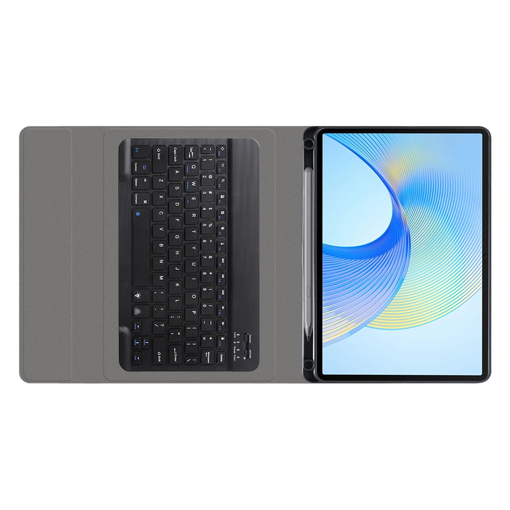 Techsuit - CozyTab Case (with Pencil Holder/RGB Wireless Magnetic Keyboard) - Honor Pad X9 / X8 Pro - Black - Image 4