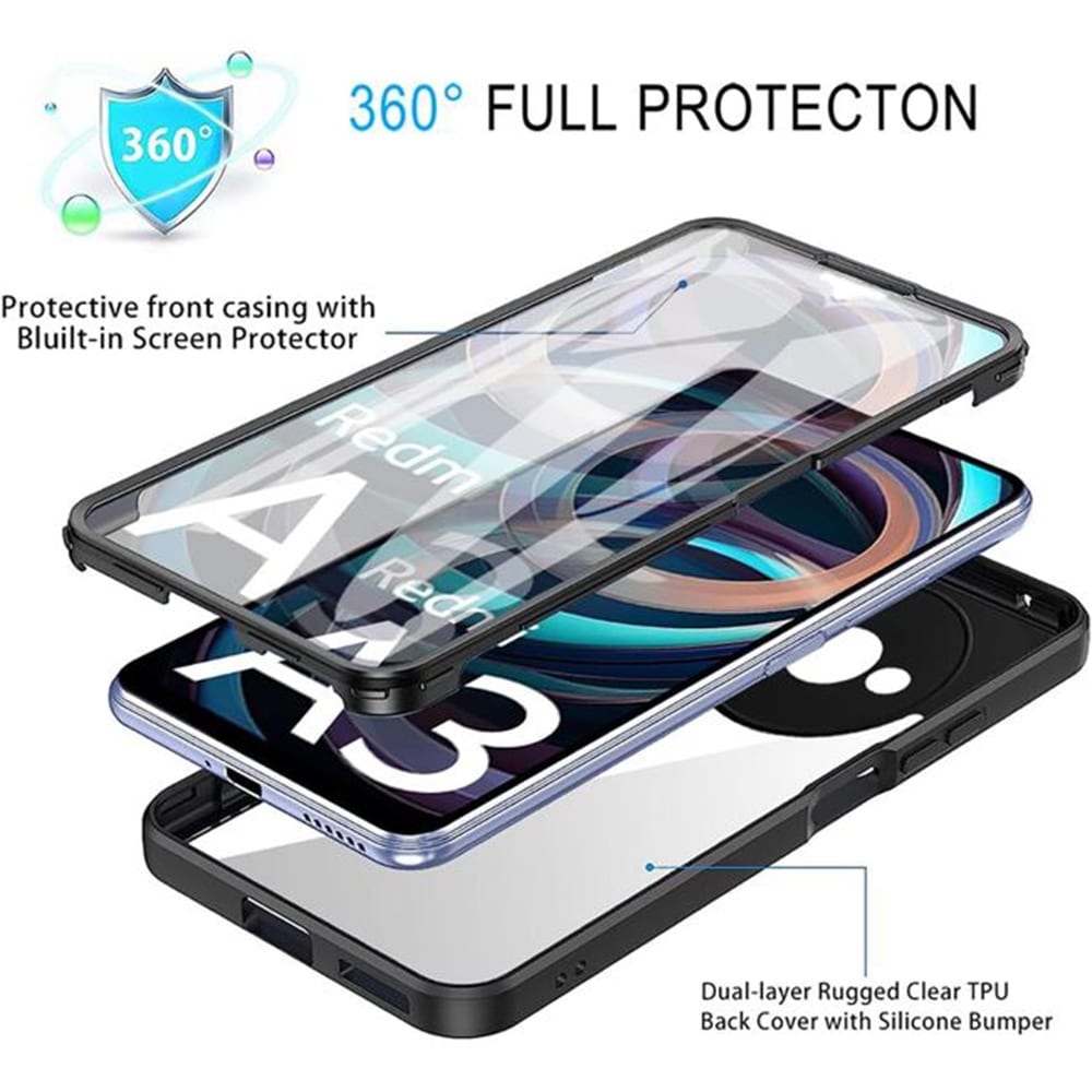 Techsuit ColorVerse 360 Series - θήκη για Xiaomi Redmi A3 / A3x - Διάφανο - Image 4
