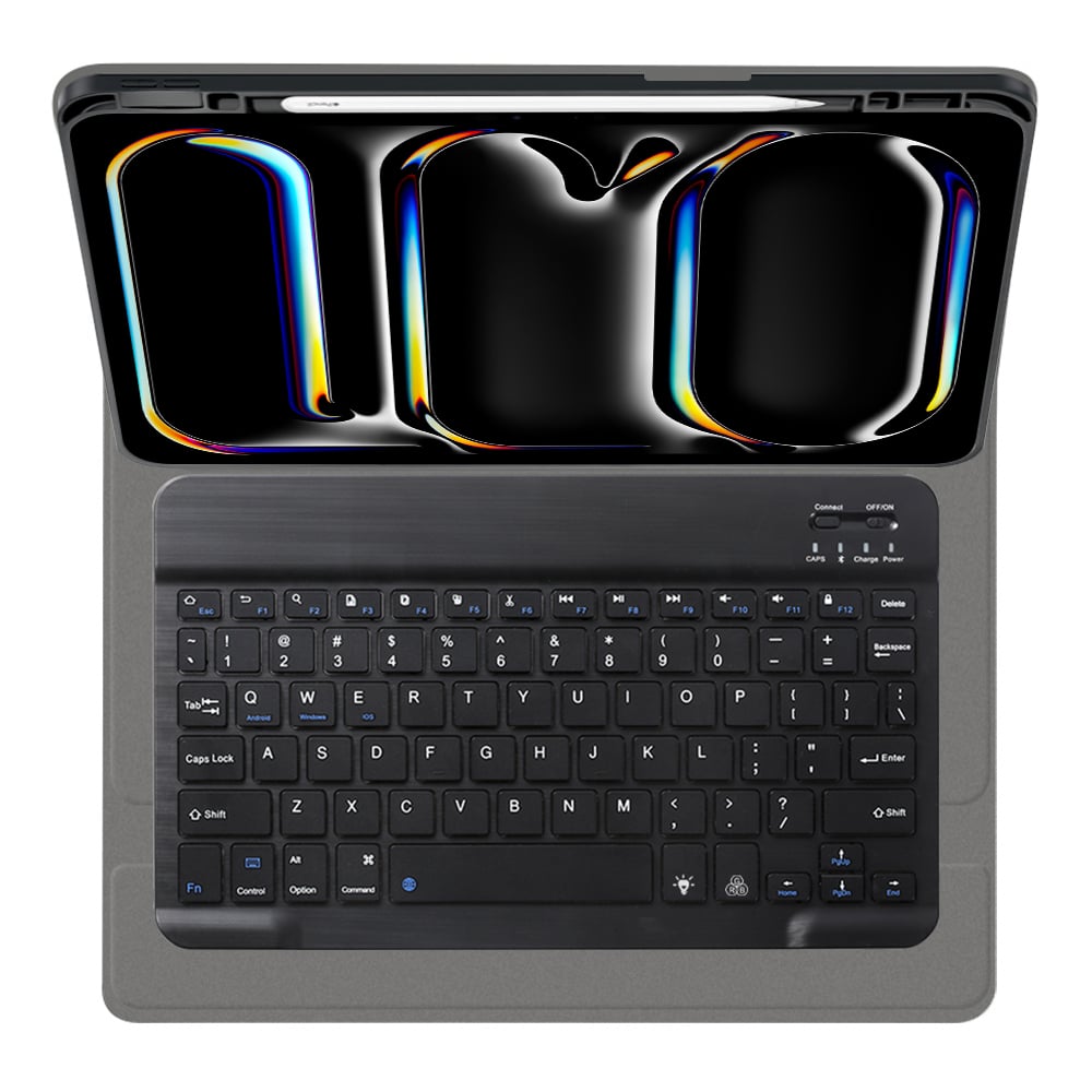 Techsuit - CozyTab Case (with Pencil Holder/RGB Wireless Magnetic Keyboard) - iPad Pro 11 (2024) - Black - Image 5