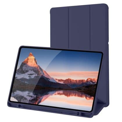 Techsuit - Flex Trifold (με θήκη για stylus) - Samsung Galaxy Tab S6 Lite (2020/2022/2024) - Σκούρο Μπλε