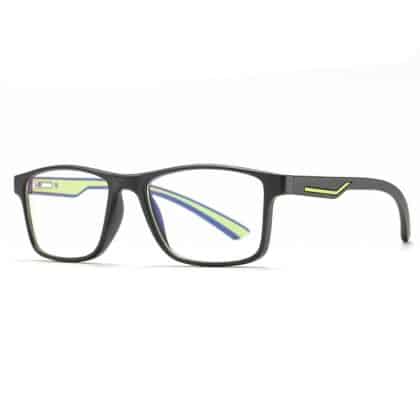 Γυαλιά κατά του Μπλε Φωτός TR90 - Ορθογώνια, Unisex - Techsuit Reflex F2388 - Άμμου/Πράσινο