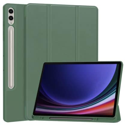 Techsuit - Flex Trifold (με Θήκη για Μολύβι) - Samsung Galaxy Tab S9 Plus - Πράσινο