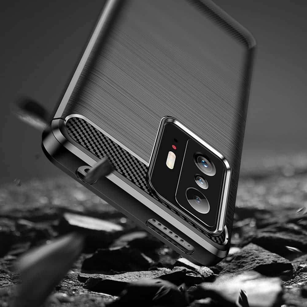 Techsuit Carbon Silicone - θήκη για Xiaomi 11T - Μαύρο - Image 4