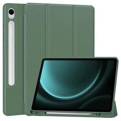 Techsuit - Flex Trifold (με Θήκη για Μολύβι) - Samsung Galaxy Tab S9 FE - Πράσινο