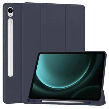 Techsuit - Flex Trifold (με θήκη για stylus) - Samsung Galaxy Tab S9 FE - Σκούρο Μπλε