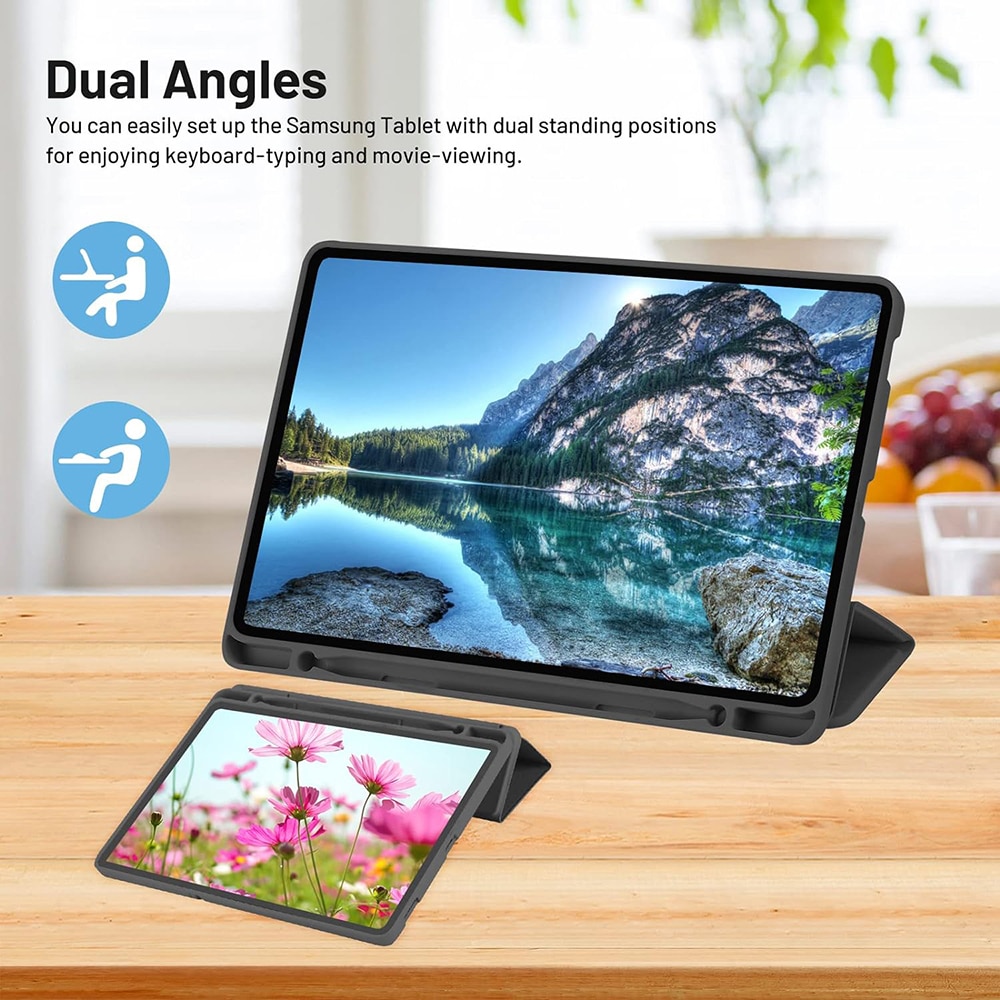 Techsuit - Flex Trifold (with Pencil Holder) - Samsung Galaxy Tab A7 Lite - Green - Image 4
