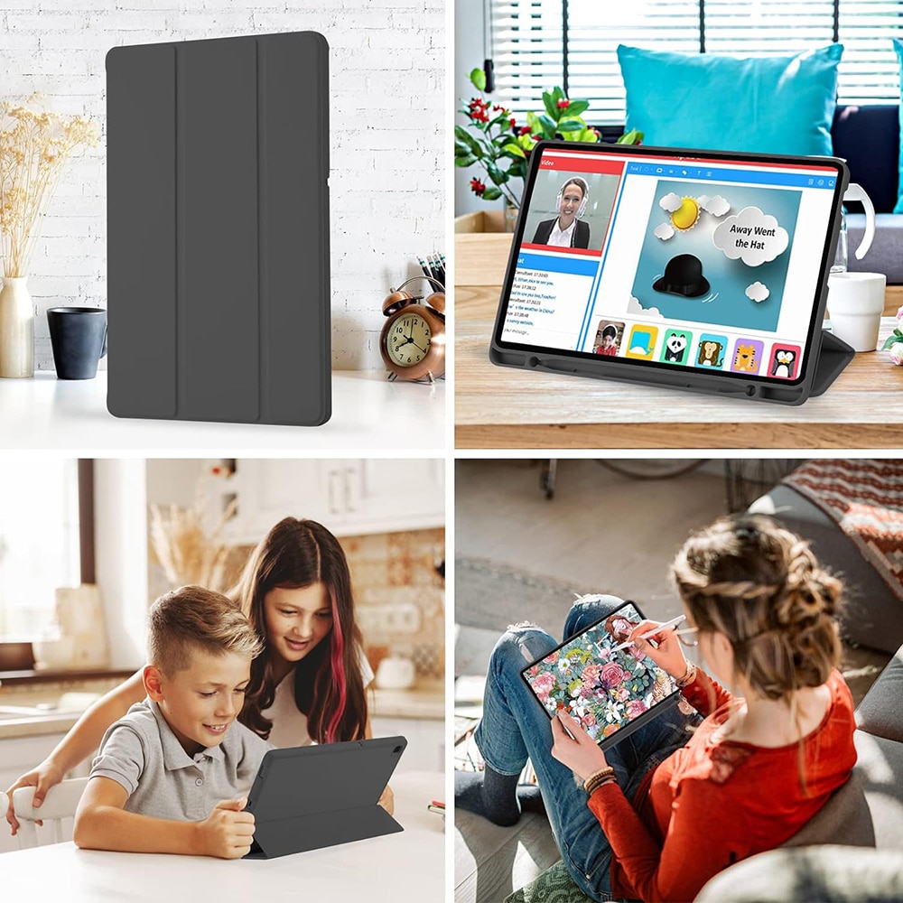 Techsuit - Flex Trifold (with Pencil Holder) - Samsung Galaxy Tab A7 Lite - Black - Image 5