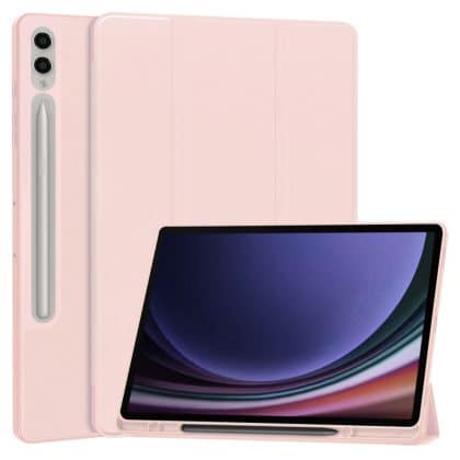 Techsuit - Flex Trifold (με Θήκη για Μολύβι) - Samsung Galaxy Tab S9 Plus - Ροζ