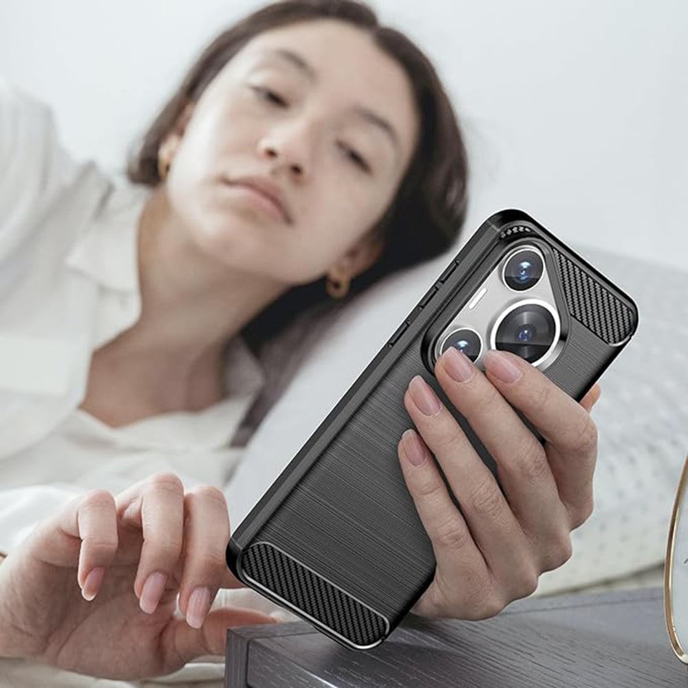 Techsuit Carbon Silicone - θήκη για Huawei Pura 70 - Μαύρο - Image 5