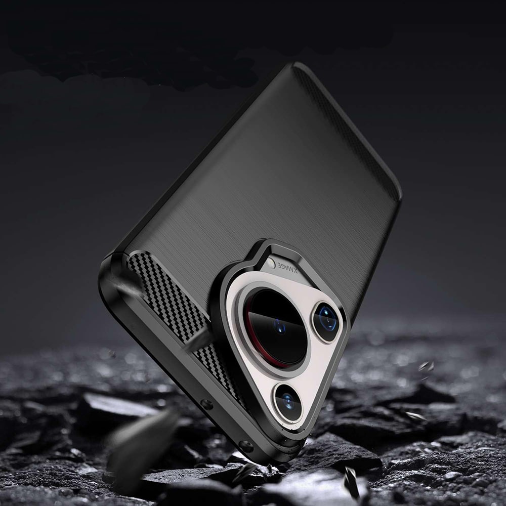 Techsuit Carbon Silicone - θήκη για Huawei Pura 70 Ultra - Μπλε - Image 3