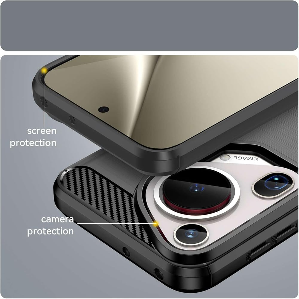 Techsuit Carbon Silicone - θήκη για Huawei Pura 70 Ultra - Μπλε - Image 4