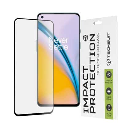 Techsuit - 111D Πλήρης Κάλυψη / Full Glue Γυαλί - OnePlus Nord CE 5G / Nord 2 5G / Nord 2T - Μαύρο